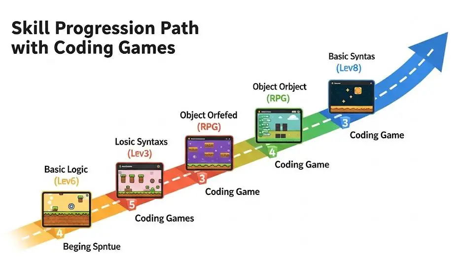 Skill Progression Path with Coding Games