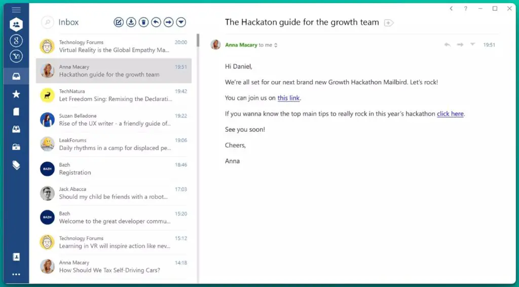 Streamlined Thunderbird Alternative for Windows and Mac Productivity
