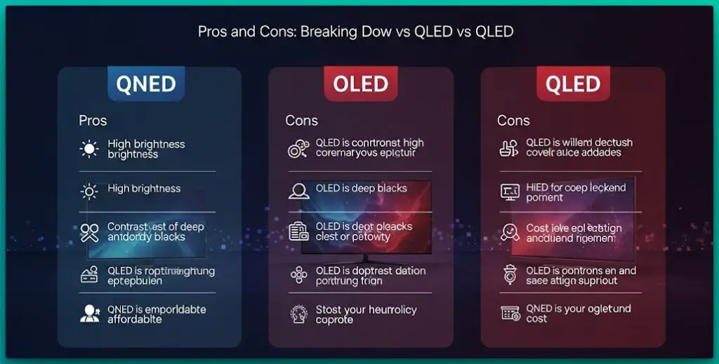 Breaking Down QNED vs OLED vs QLED