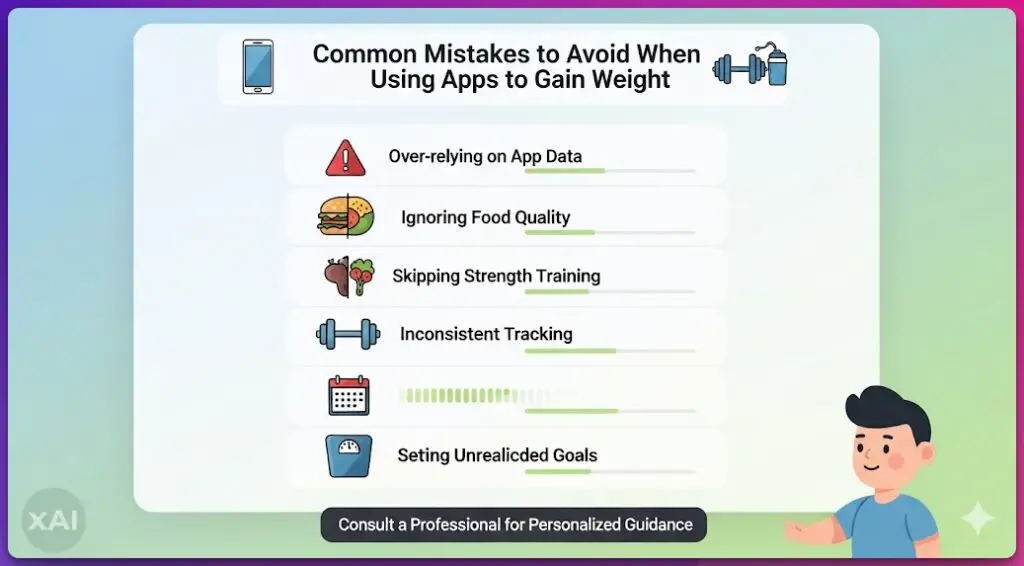 Common Mistakes to Avoid When Using Apps to Gain Weight