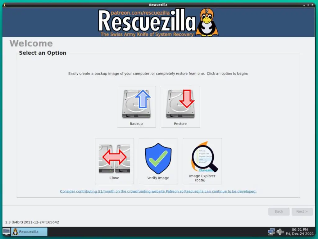 Easiest GUI Wrapper for Clonezilla Power