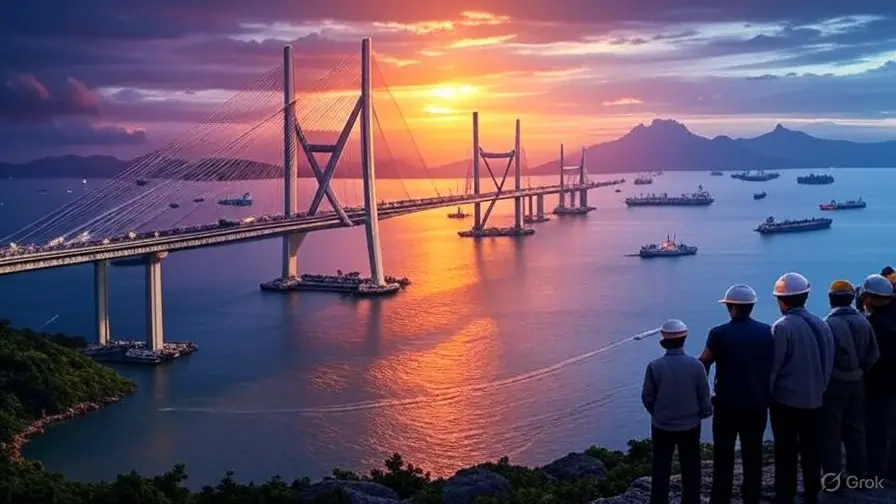 Hong Kong–Zhuhai–Macau Bridge showcasing civil engineering