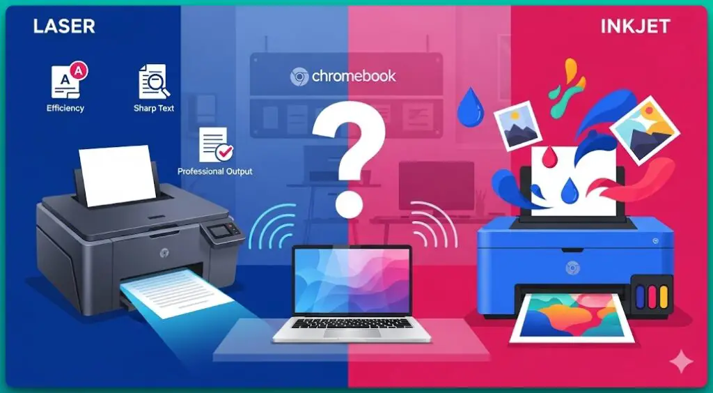 Laser vs. Inkjet- Which is Better for Chromebook Users