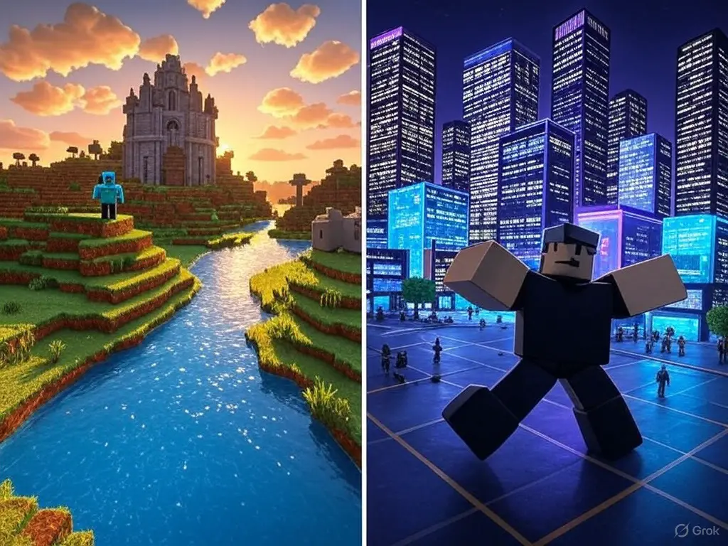 Minecraft vs Roblox Mobile Gaming Experience