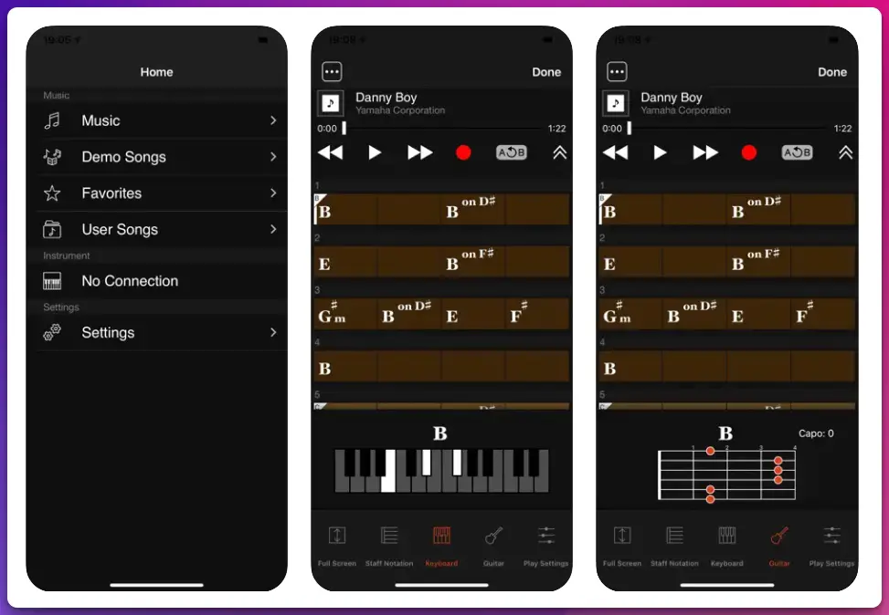 Reliable Offline Analysis in the Chord Finder Apps