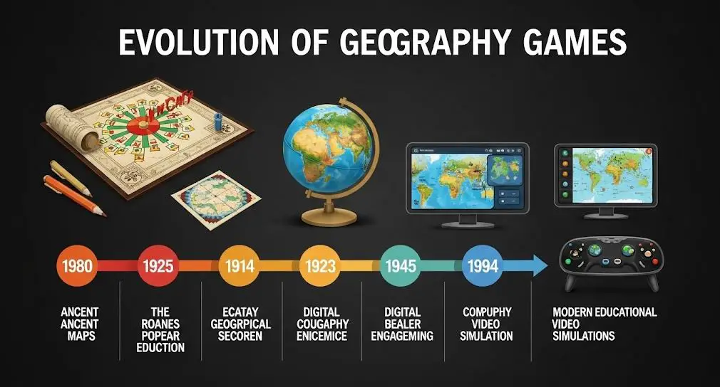 The Evolution of Geography Games