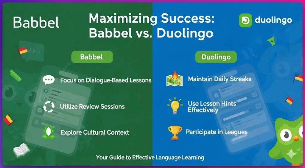Tips for Maximizing Success in Babbel vs Duolingo