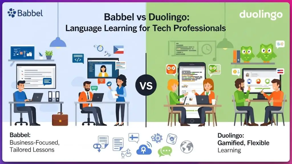 Use Cases for Tech Professionals- Tailored Scenarios in Babbel vs Duolingo