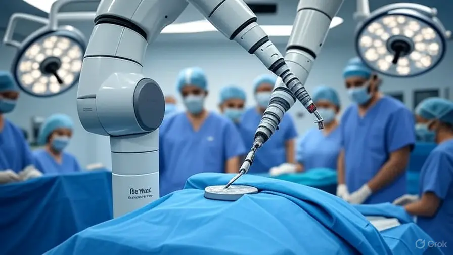 da Vinci Xi robotic surgical system in action