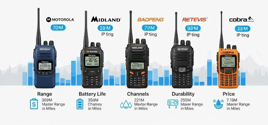 Comparison of Walkie Talkie Brands