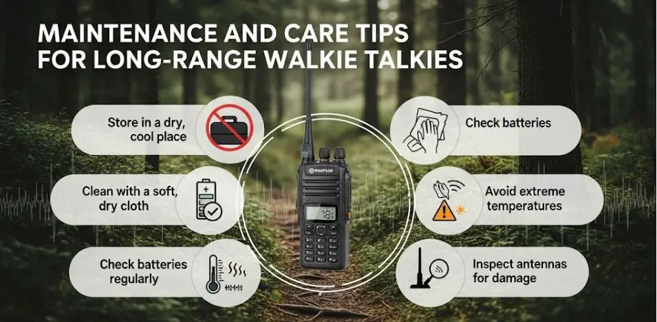 Maintenance and Care Tips for Long-Range Walkie Talkies