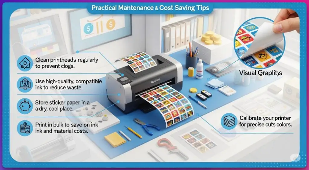 Maintenance and Cost-Saving Tips for Sticker Printing