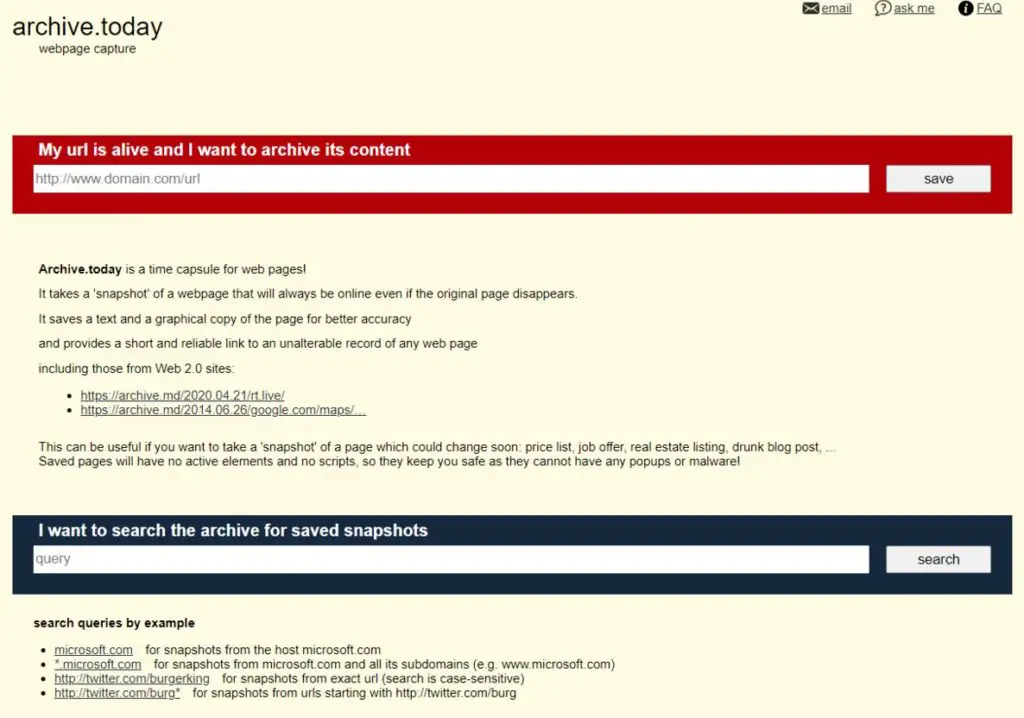 Top Wayback Machine Alternatives