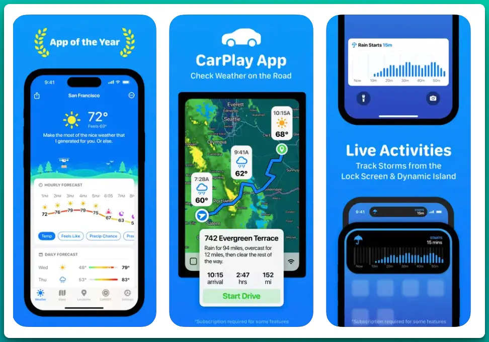 Best Weather Widgets for iPhone 1