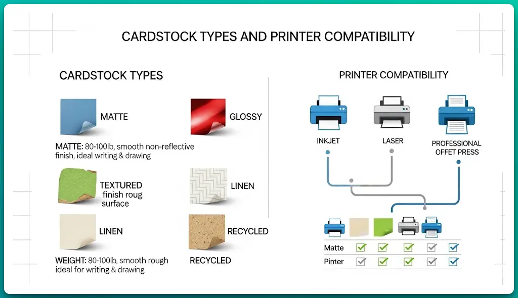 Cardstock Types and Printer Compatibility