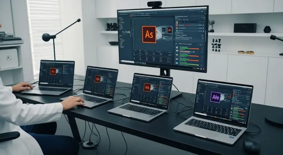 My Testing Process of best laptops for Adobe Creative Cloud
