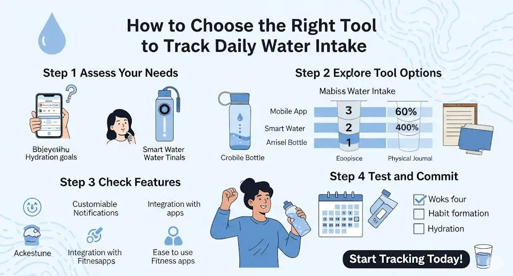 Choose the Right Tool to Track Daily Water Intake