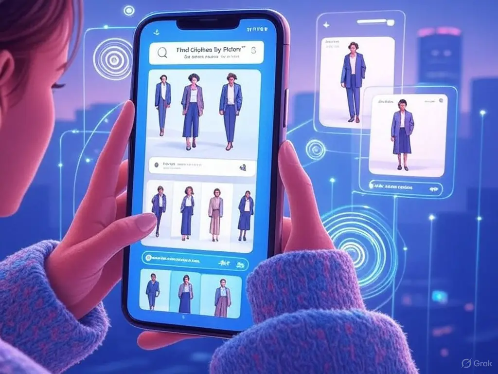 Finding Clothes By Picture in Action