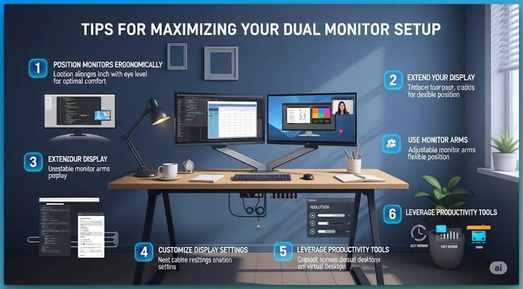 Tips for Maximizing Your Dual Monitor Setup