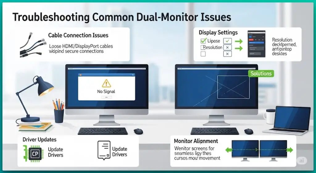 Troubleshooting Common Dual-Monitor Issues