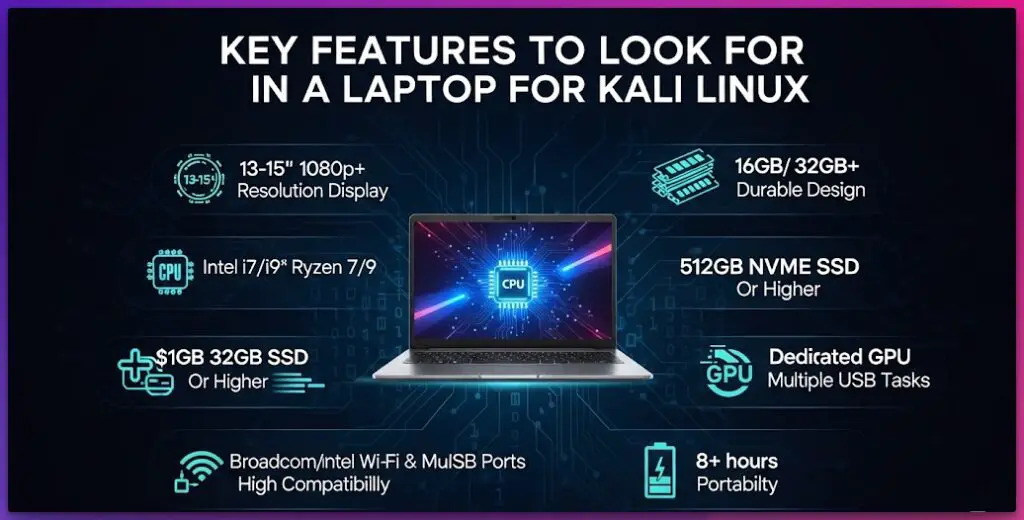 Key Features to Look for in a Laptop for Kali Linux