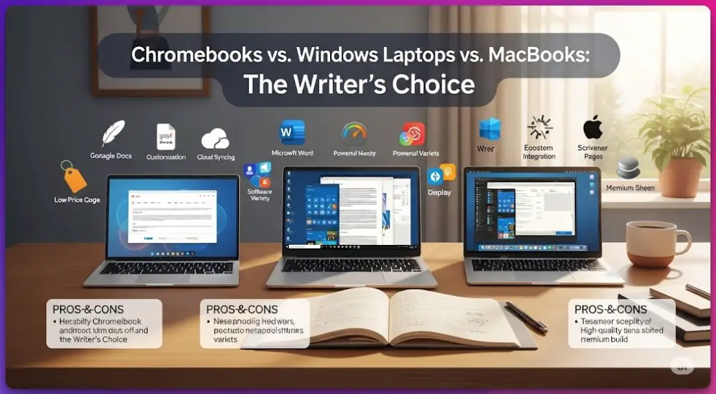 Chromebooks vs. Windows Laptops vs. MacBooks For Writers