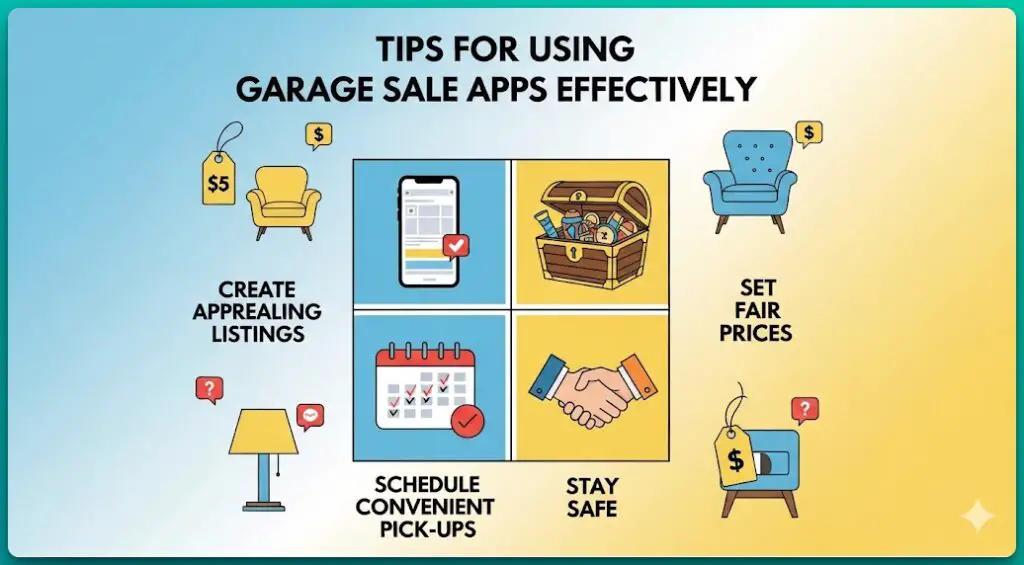 Tips for Using Garage Sale Apps Effectively