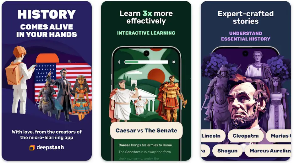 Quick, Engaging Bios in the Best History Apps Lineup